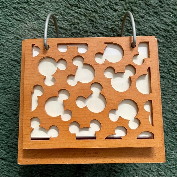 SOLD ‼️ Vintage Disney Mickey Mouse picture frame cute wooden home decor craft - Picture 1 of 13